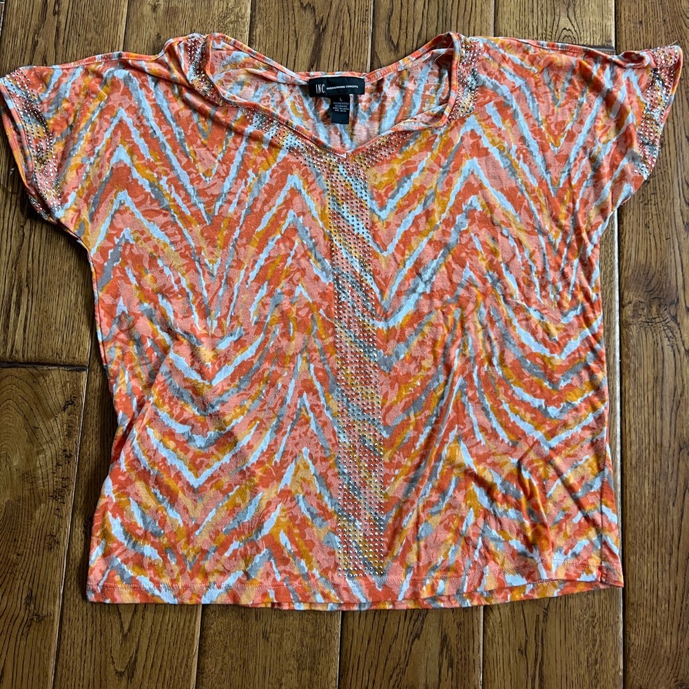 INC top with shoulder cut out